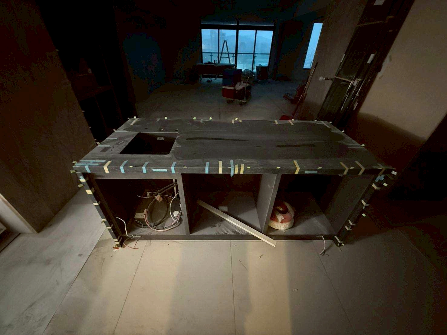 磁磚設計家-中島檯面