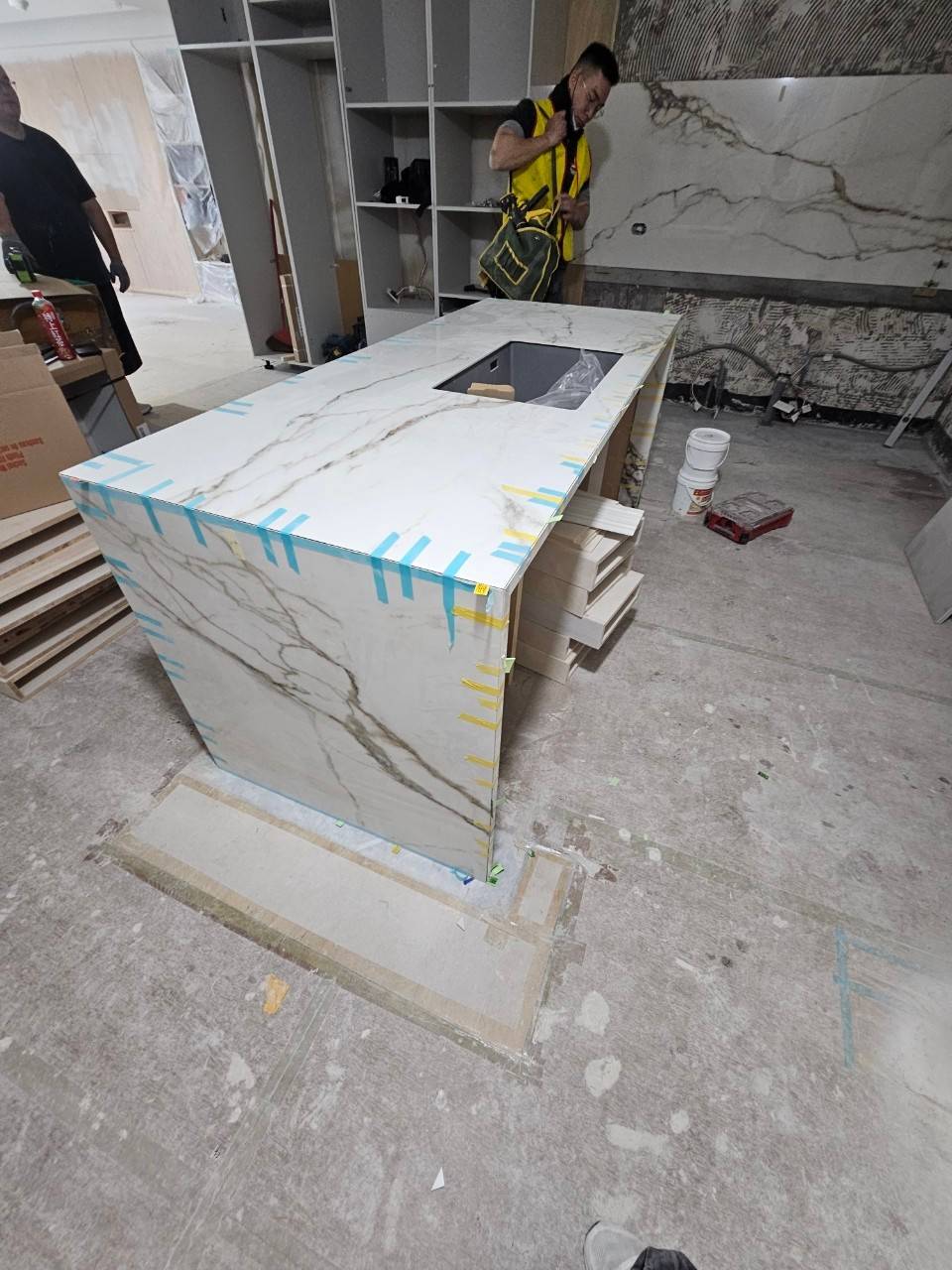 薄板施工專家-中島檯面