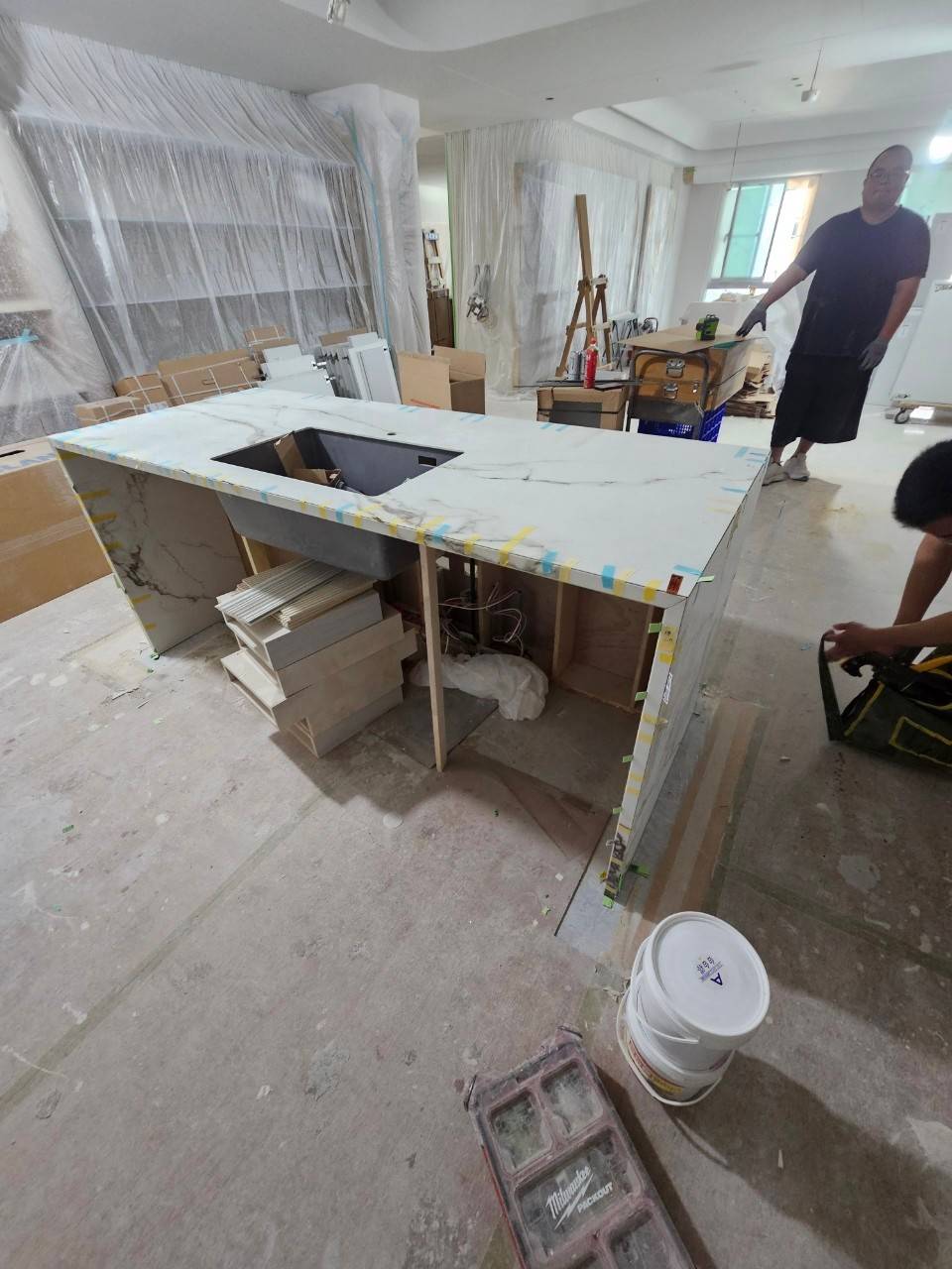 薄板施工專家-中島檯面