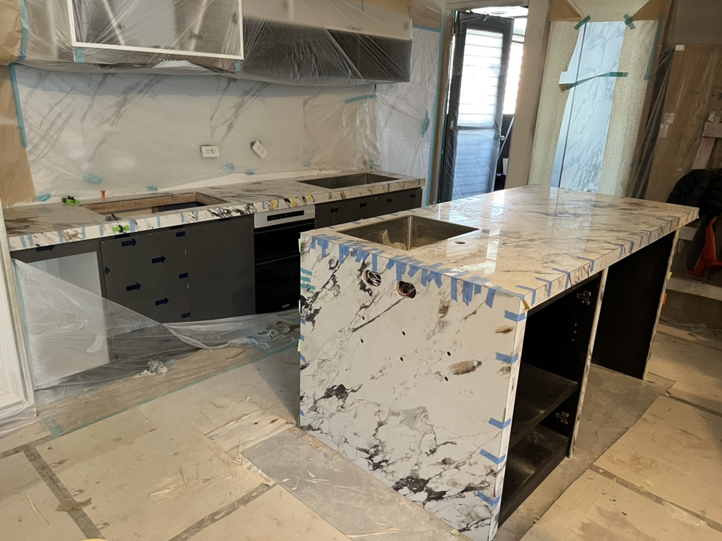 薄板施工專家-中島檯面