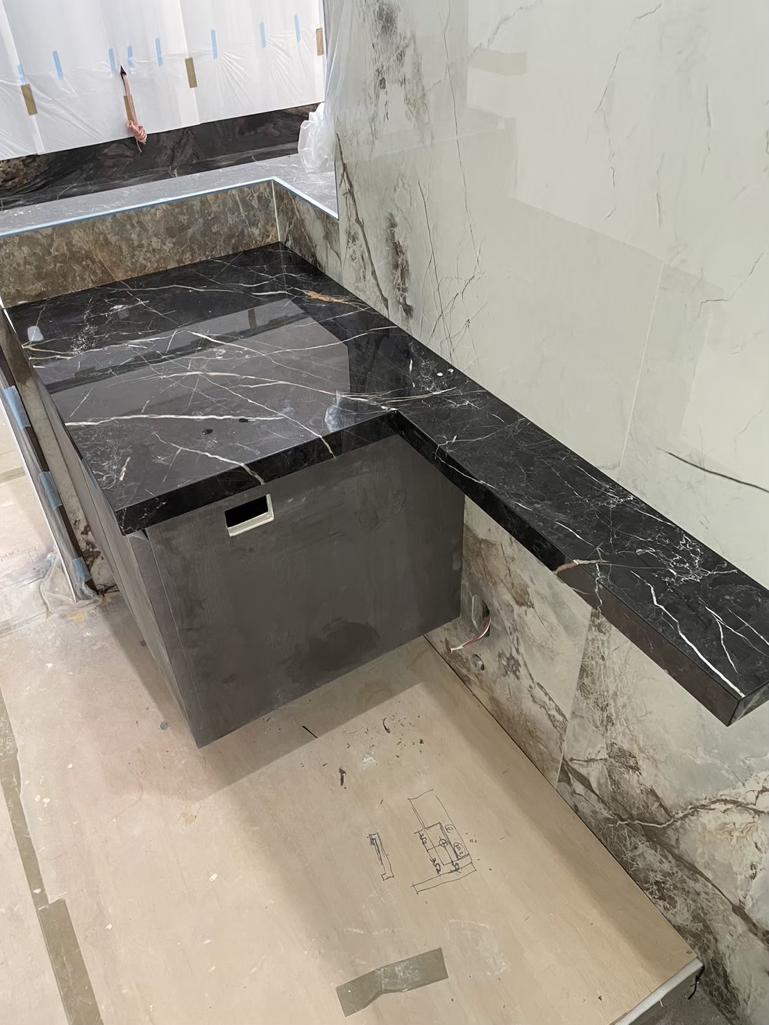 薄板施工專家-書桌櫃體